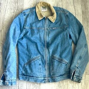 Wrangler Hawkins Jean Jacket XL Sherpa Lined NWT